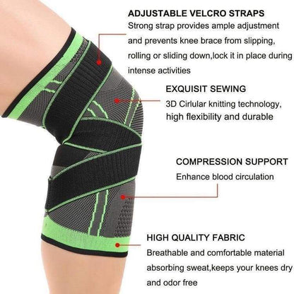Knee Support Brace - Arthritis Pain, Injury Recovery, Running, Workout