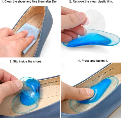 Orthopaedic Gel Silicon Insole Arch Support