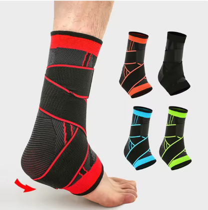 Nylon Sports Ankle Support – 4-Way Elastic Breathable Ankle Protector for Stability & Injury Prevention