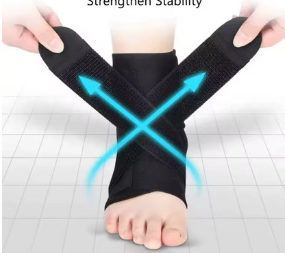 Adjustable Ankle Brace – Breathable Elastic Support Sleeve for Running, Basketball, Volleyball & Tendon Relief