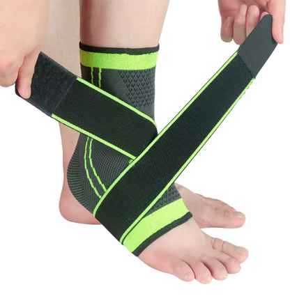 Nylon Sports Ankle Support – 4-Way Elastic Breathable Ankle Protector for Stability & Injury Prevention