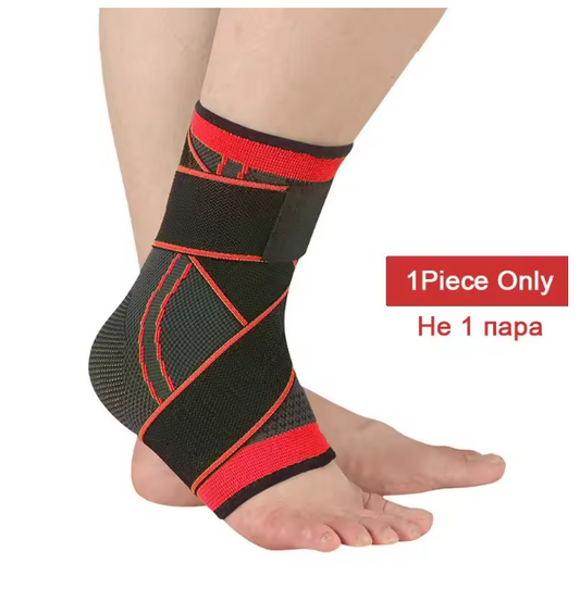 Nylon Sports Ankle Support – 4-Way Elastic Breathable Ankle Protector for Stability & Injury Prevention