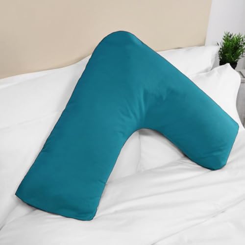 New V Shaped Orthopedic Pillow with Following Color Free Polycotton Pillowcase