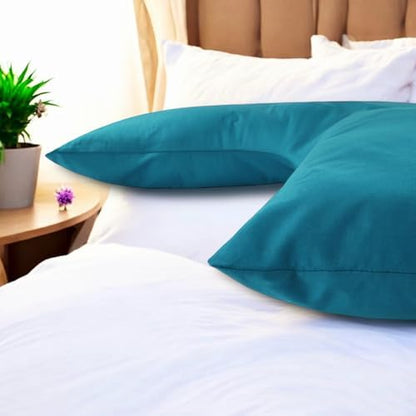 New V Shaped Orthopedic Pillow with Following Color Free Polycotton Pillowcase