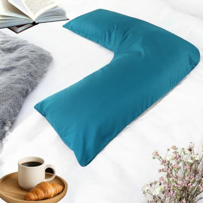 New V Shaped Orthopedic Pillow with Following Color Free Polycotton Pillowcase