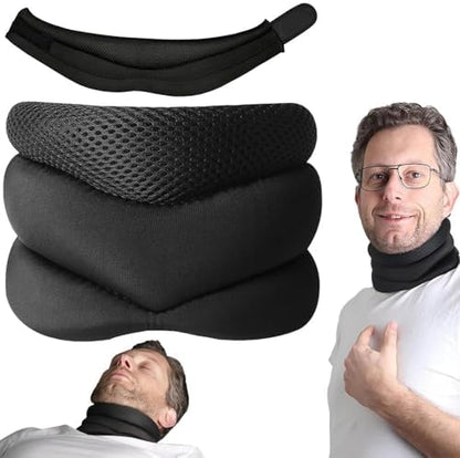 Vitavix Neck Support for Snoring, Neck protection pillow,Necksupport - Never Snore Again, Adjustable Soft Foam Neck Brace Cervical Collar, Ergonomic Brace for Sleeping