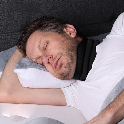 Vitavix Neck Support for Snoring, Neck protection pillow,Necksupport - Never Snore Again, Adjustable Soft Foam Neck Brace Cervical Collar, Ergonomic Brace for Sleeping