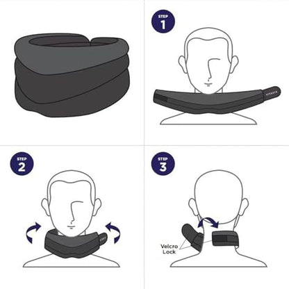 Vitavix Neck Support for Snoring, Neck protection pillow,Necksupport - Never Snore Again, Adjustable Soft Foam Neck Brace Cervical Collar, Ergonomic Brace for Sleeping