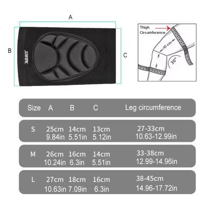 Protect your knees with anti-slip EVA foam knee pads. Perfect for volleyball, football, dance & sports. Comfortable, durable & shock-absorbing design.