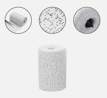 Medical White Plaster Muscle Bandage Cast Orthopedic Tape Cloth Gauze Emergency