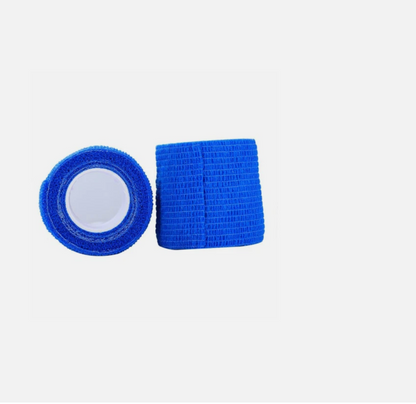 6 PCS First Aid Medical Self-Adhesive Elastic Bandage Gauze Tape Blue, 5cm