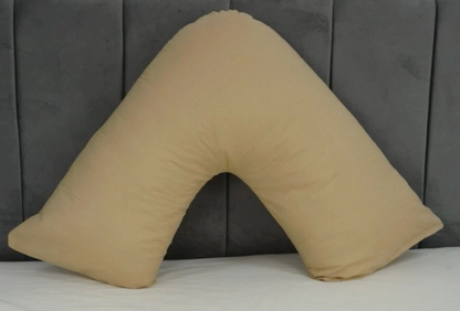 New V Shaped Orthopedic Pillow with Following Color Free Polycotton Pillowcase