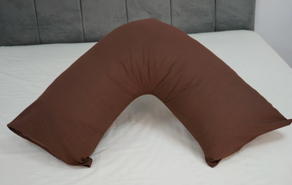 New V Shaped Orthopedic Pillow with Following Color Free Polycotton Pillowcase