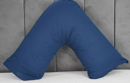 New V Shaped Orthopedic Pillow with Following Color Free Polycotton Pillowcase