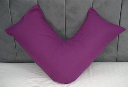 New V Shaped Orthopedic Pillow with Following Color Free Polycotton Pillowcase