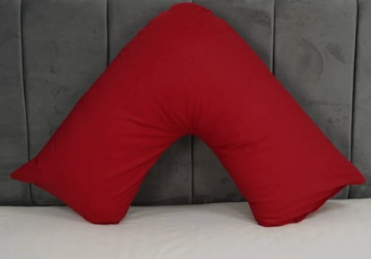 New V Shaped Orthopedic Pillow with Following Color Free Polycotton Pillowcase