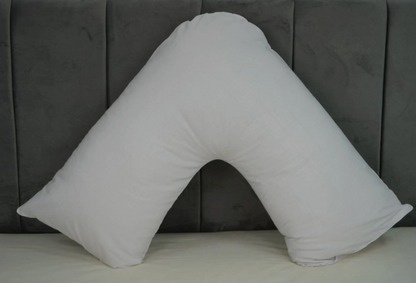 New V Shaped Orthopedic Pillow with Following Color Free Polycotton Pillowcase