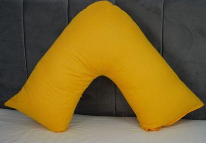 New V Shaped Orthopedic Pillow with Following Color Free Polycotton Pillowcase