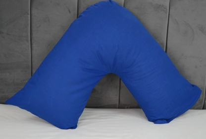 New V Shaped Orthopedic Pillow with Following Color Free Polycotton Pillowcase