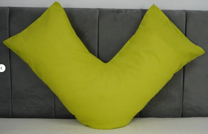 New V Shaped Orthopedic Pillow with Following Color Free Polycotton Pillowcase