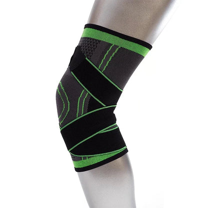 Knee Support Sleeve Adjustable Strap - Arthritis Pain, Injury Recovery, Running, Workout