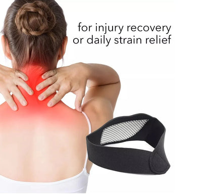 Self Heating Magnetic Neck Support Brace Collar Pain Relief Heat Pad