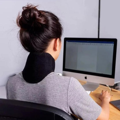 Self Heating Magnetic Neck Support Brace Collar Pain Relief Heat Pad