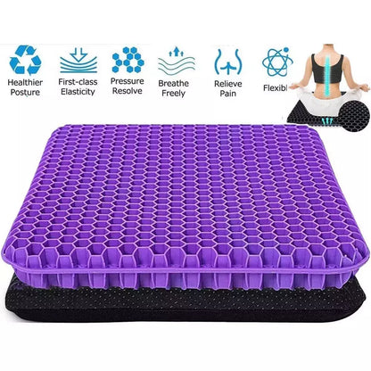 Orthopaedic Gel Seat Cushion Extra thicken For Long Sitting Office Car Chair