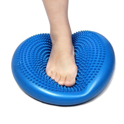 Wobble Cushion Balance Disc Inflatable Core Trainer for Yoga & Fitness with Pump