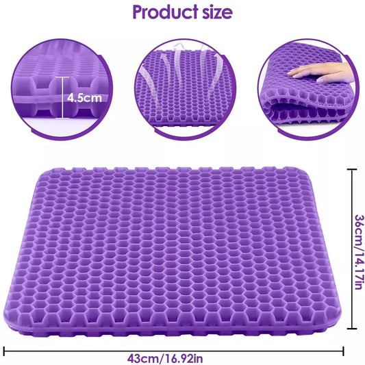 Orthopaedic Gel Seat Cushion Extra thicken For Long Sitting Office Car Chair