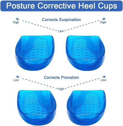 Heel Support Gel Inserts Plantar Fasciitis Insole Orthotic Foot Arch Pain Relief