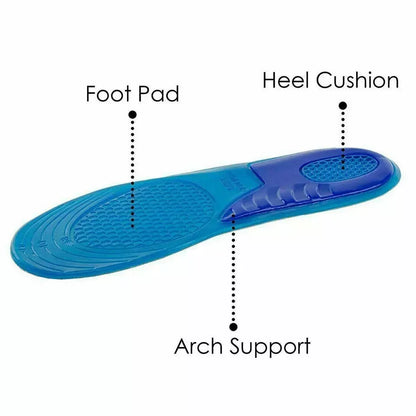 Gel Insoles Pain Relief Arch Support Shoe Inserts Orthotic Plantar Fasciitis