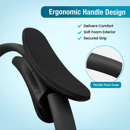 Pilates Ring Yoga Fitness Circle Double Handle Resistance Exercise Wheel Gym