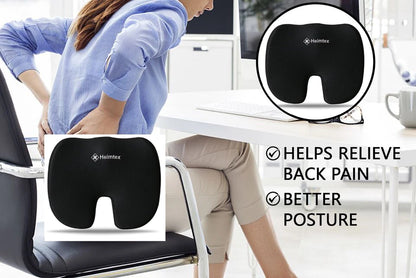 Cushion Seat Pillow Coccyx Orthopaedic Back Pain Relief Memory Foam Office Chair