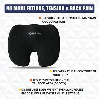 Cushion Seat Pillow Coccyx Orthopaedic Back Pain Relief Memory Foam Office Chair