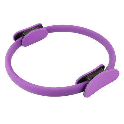 Pilates Ring Yoga Fitness Circle Double Handle Resistance Exercise Wheel Gym