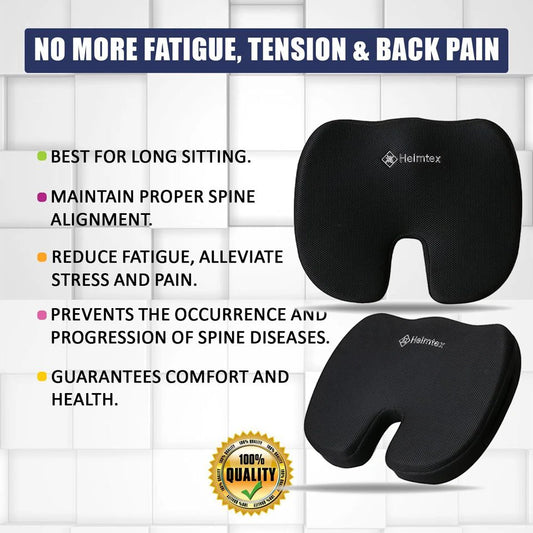 Cushion Seat Pillow Coccyx Orthopaedic Back Pain Relief Memory Foam Office Chair