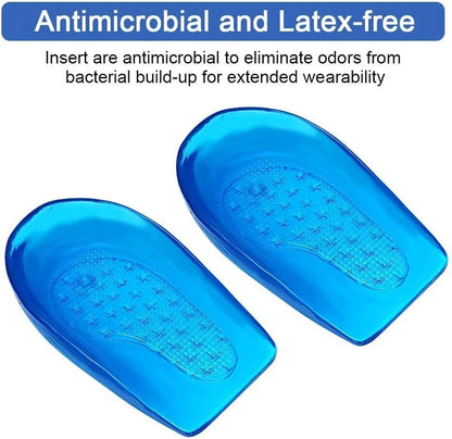 Heel Support Gel Inserts Plantar Fasciitis Insole Orthotic Foot Arch Pain Relief