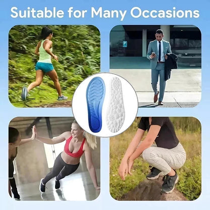 4D Memory Foam Insoles Orthopaedic Shoe Pads Comfort Foot Feet for Womens Men