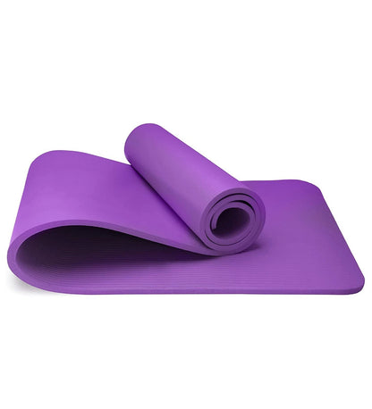 Yoga Mat 10mm Thick Exercise Mat Gym Workout Fitness Pilates Home Non Slip NBR