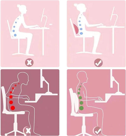Neck & Back Stretcher Spine, Lumbar, Posture Corrector for Pain Relief & Support